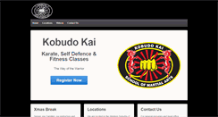 Desktop Screenshot of kobudokaimartialarts.com.au